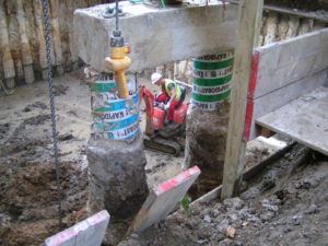 Basement construction in Kensington, W8