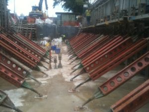 Temporary works formwork support.