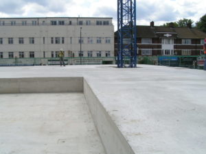 First floor slab.