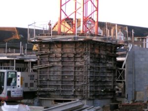 Lift shaft construction.