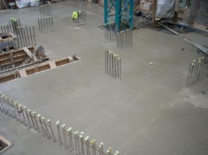 Concrete to slab